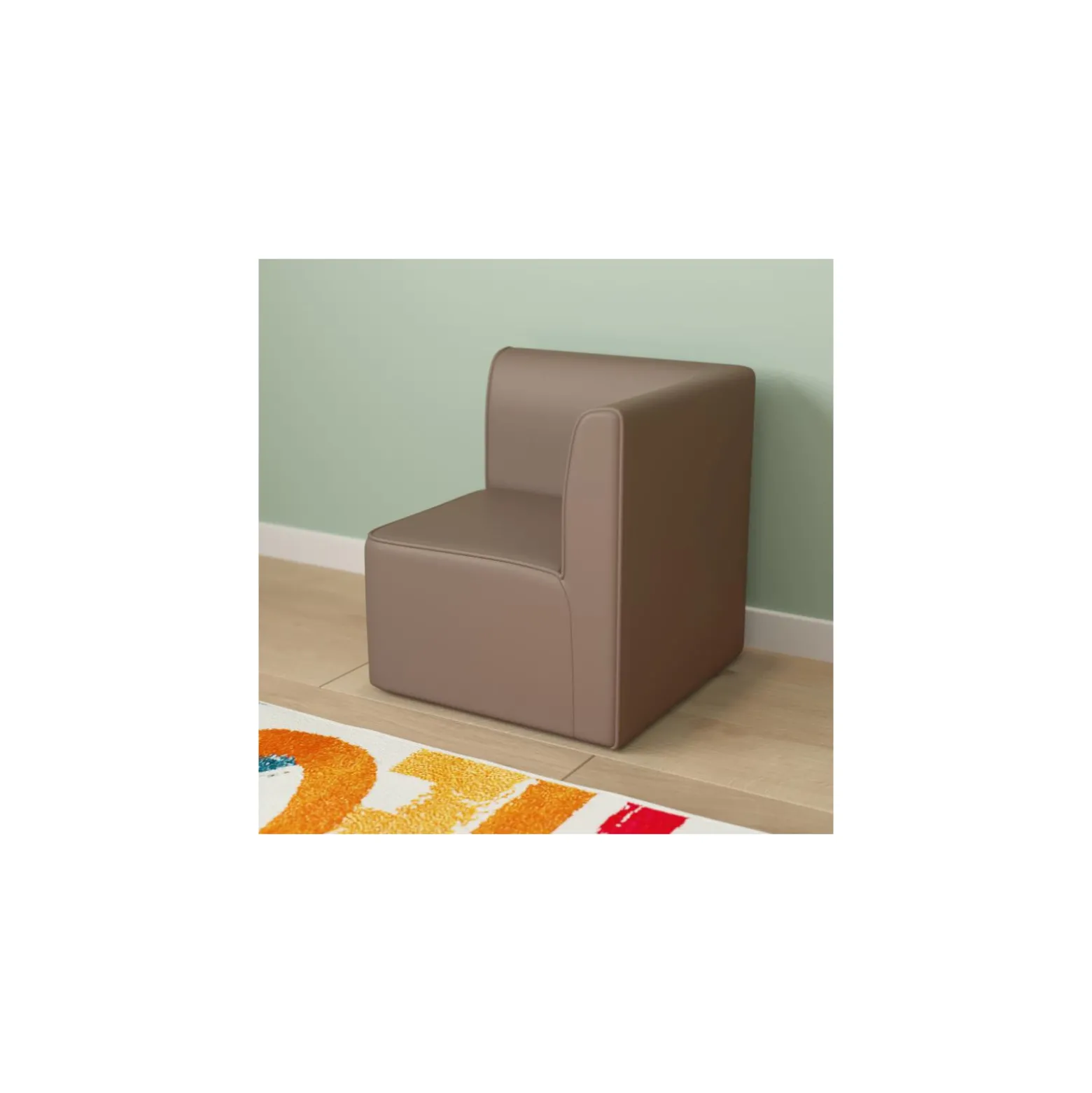 Bright Beginnings 1 Seat Corner Chair in Vinyl