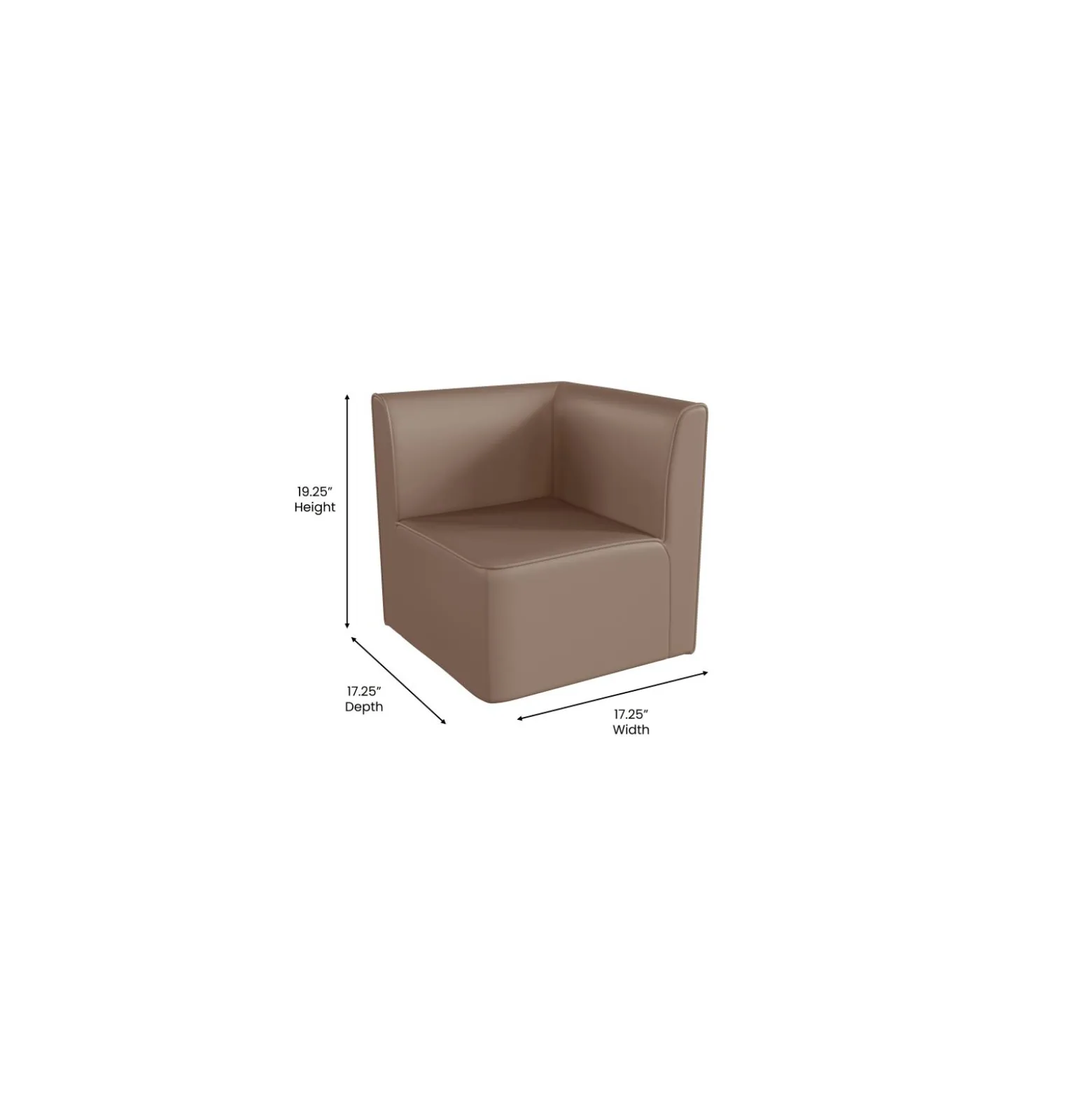 Bright Beginnings 1 Seat Corner Chair in Vinyl