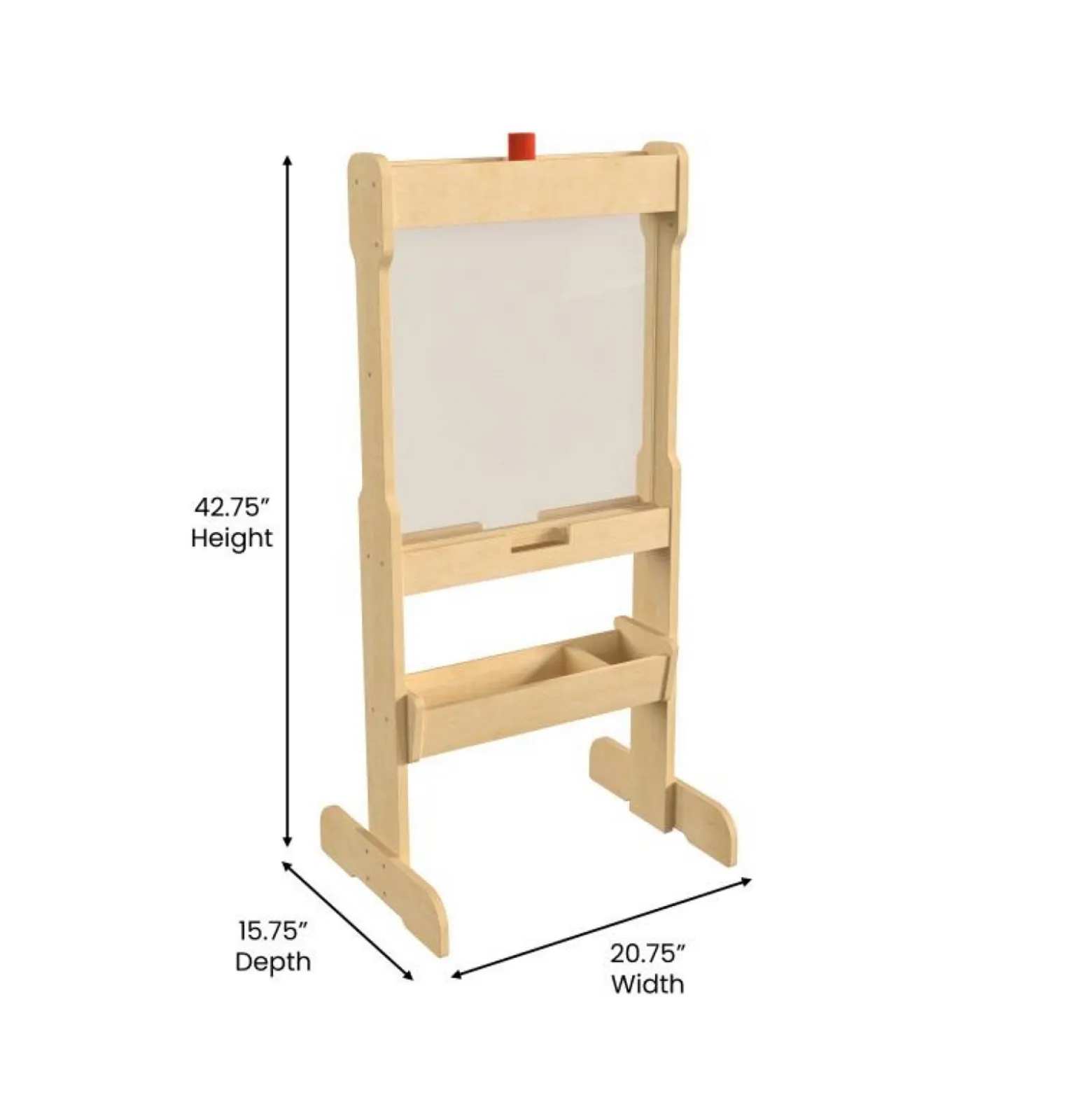 Bright Beginnings Double Sided Wooden Free-Standing STEAM Easel