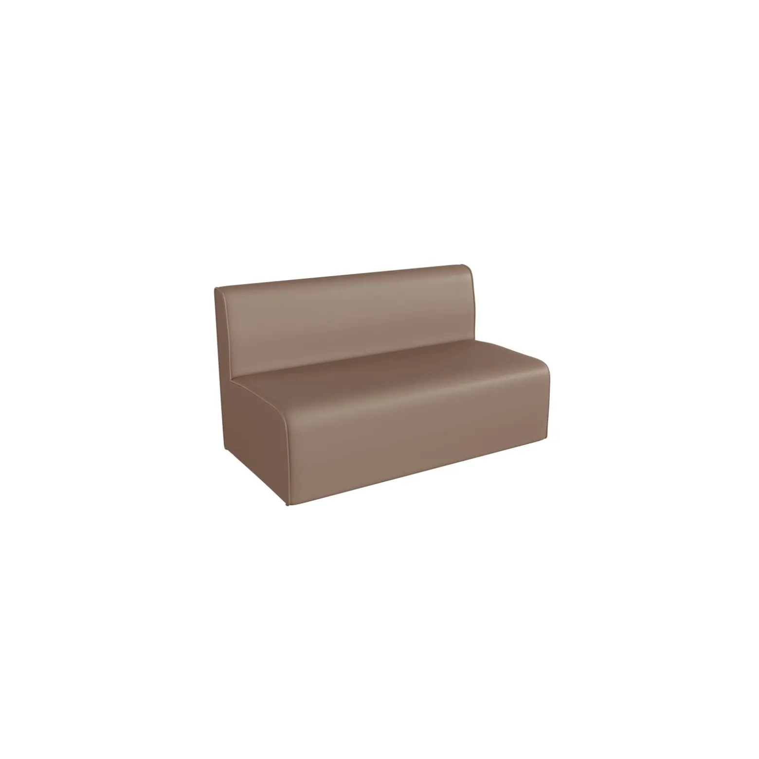 Bright Beginnings Modular Armless 2 Seat Sofa with Vinyl