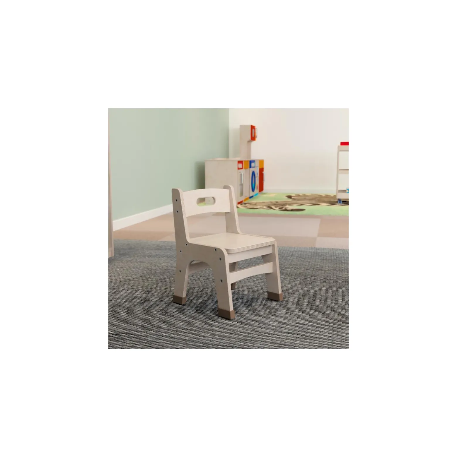 Bright Beginnings Set of 2 Wooden Classroom Chair 9H