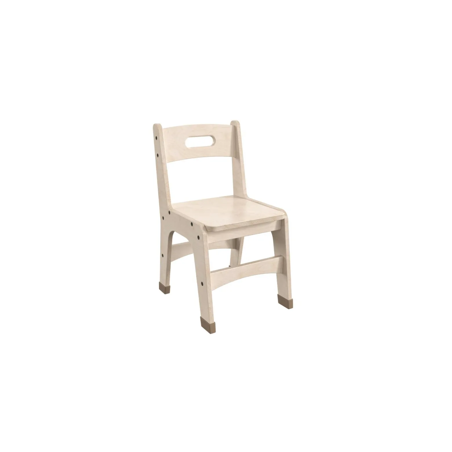 Bright Beginnings Set of 2 Wooden Classroom Chairs 11.5H