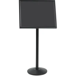 Broadcasters Black Standing Sign Holder - 20"W x 24"D
