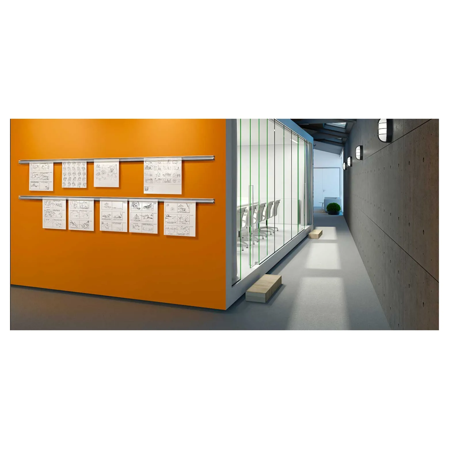 Broadcasters Menu/Poster Holder - Chrome