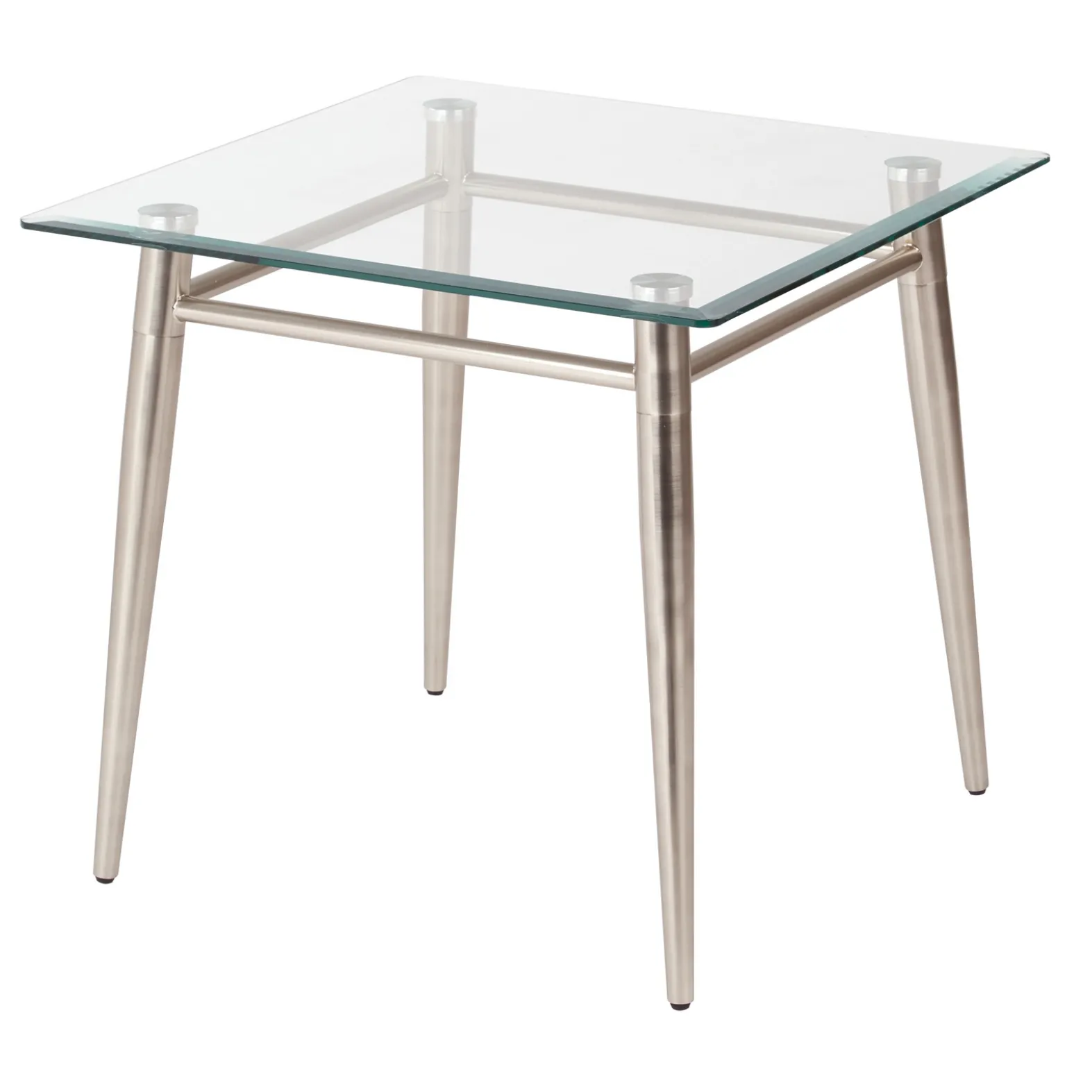 Brooklyn Glass Square End Table
