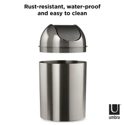 Brushed Trash Can