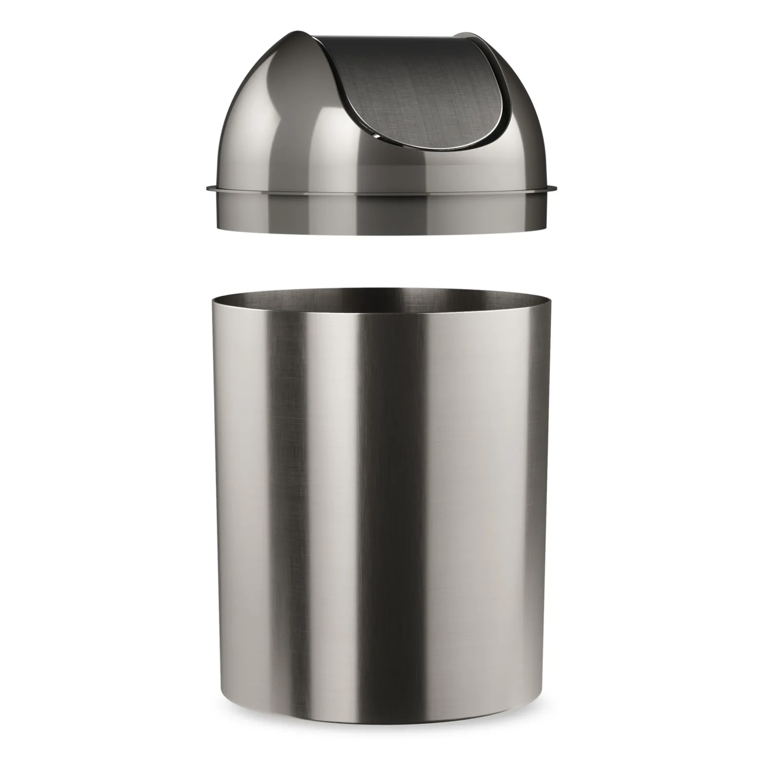 Brushed Trash Can