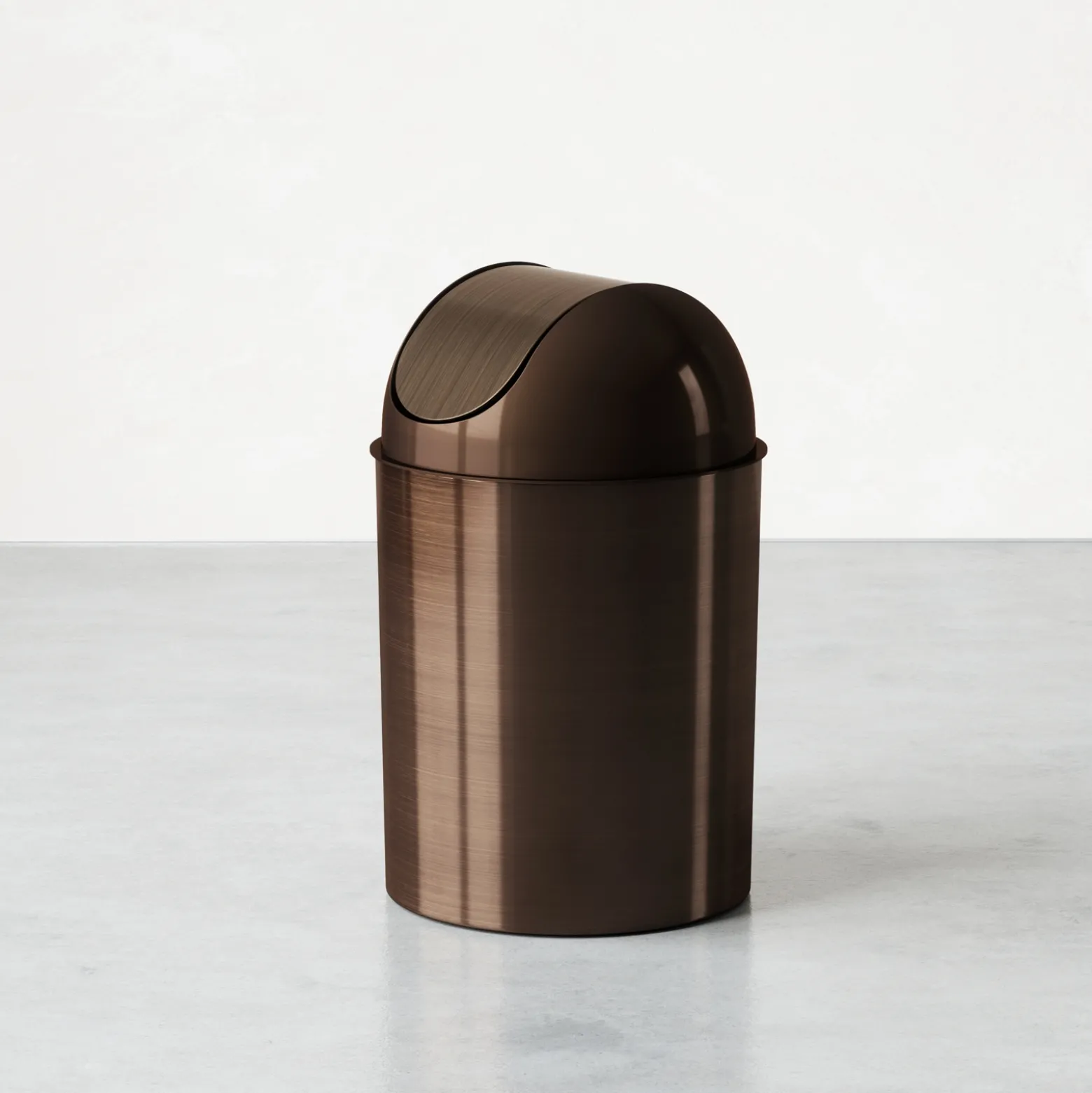 Brushed Trash Can
