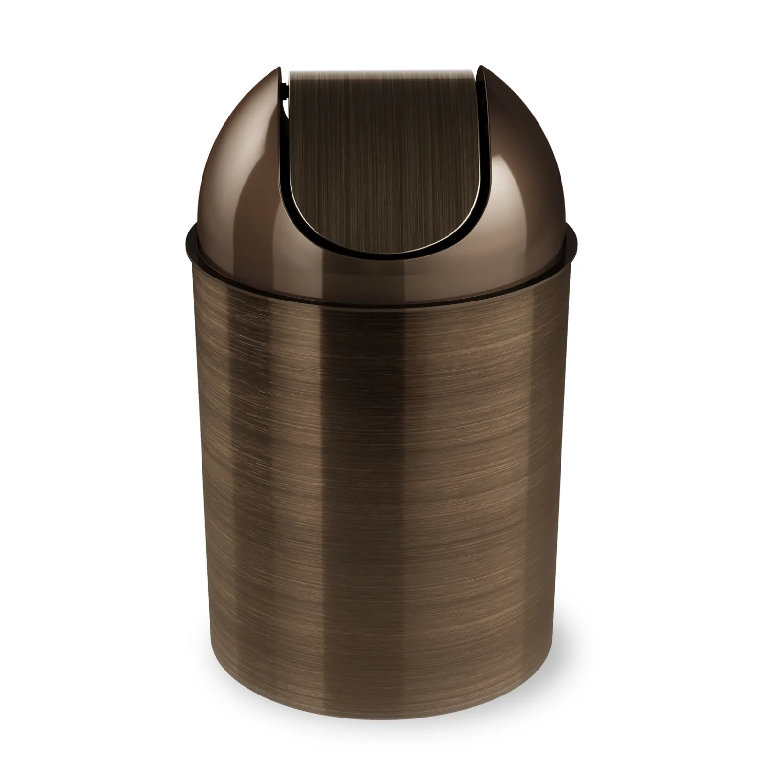 Brushed Trash Can