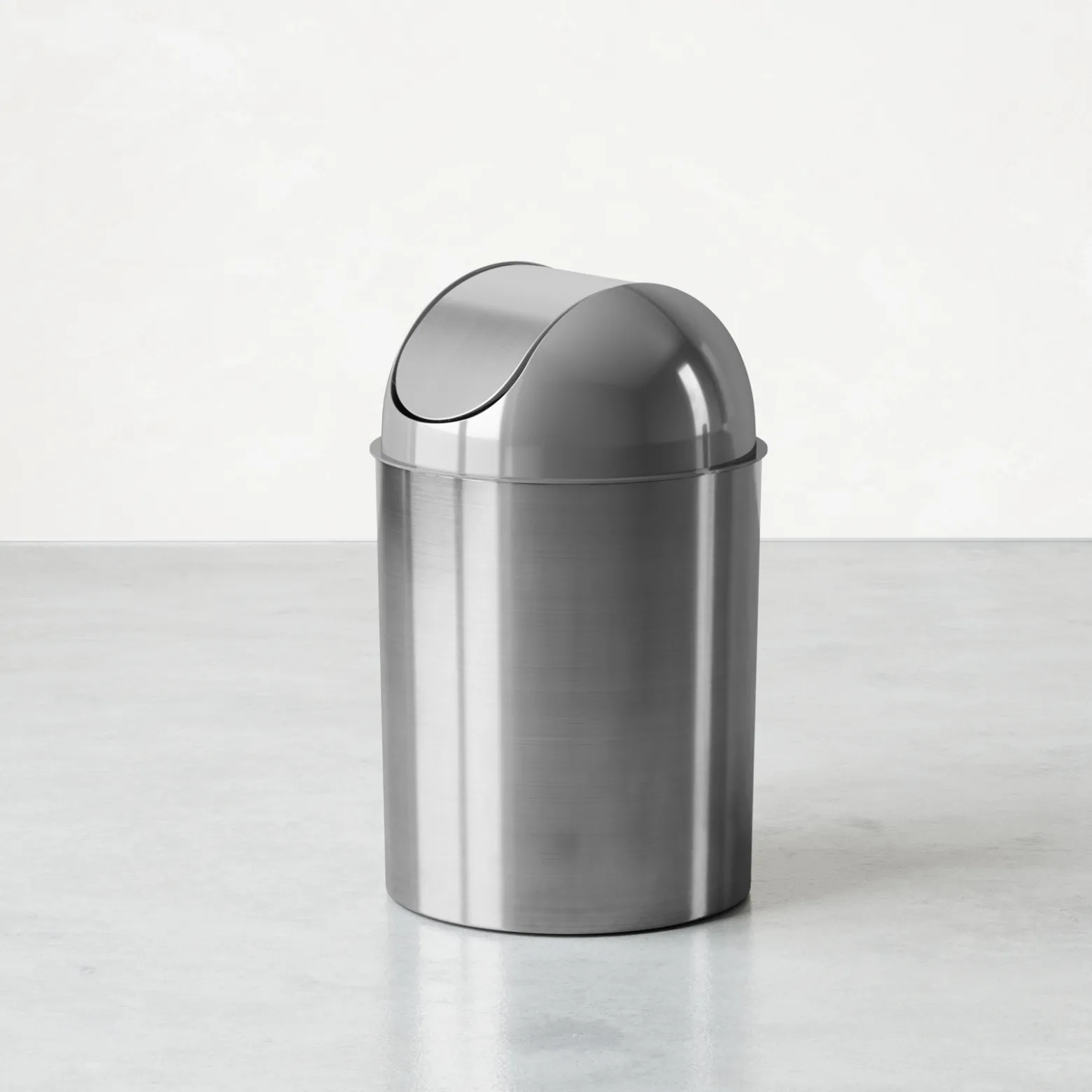 Brushed Trash Can