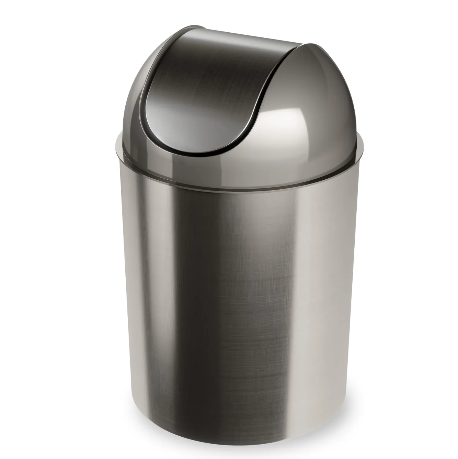 Brushed Trash Can