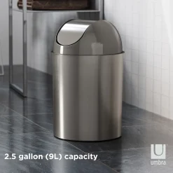 Brushed Trash Can