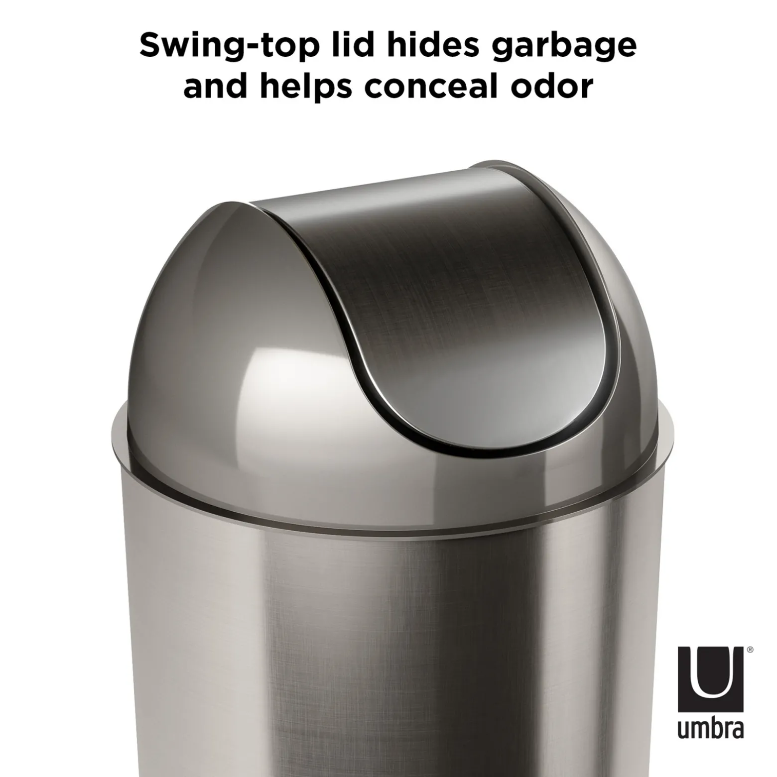 Brushed Trash Can