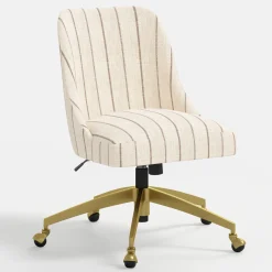 Brynn Office Chair with Gold Frame