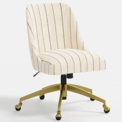 Brynn Office Chair with Gold Frame