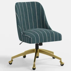 Brynn Office Chair with Gold Frame