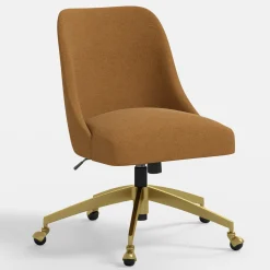 Brynn Office Chair with Gold Frame