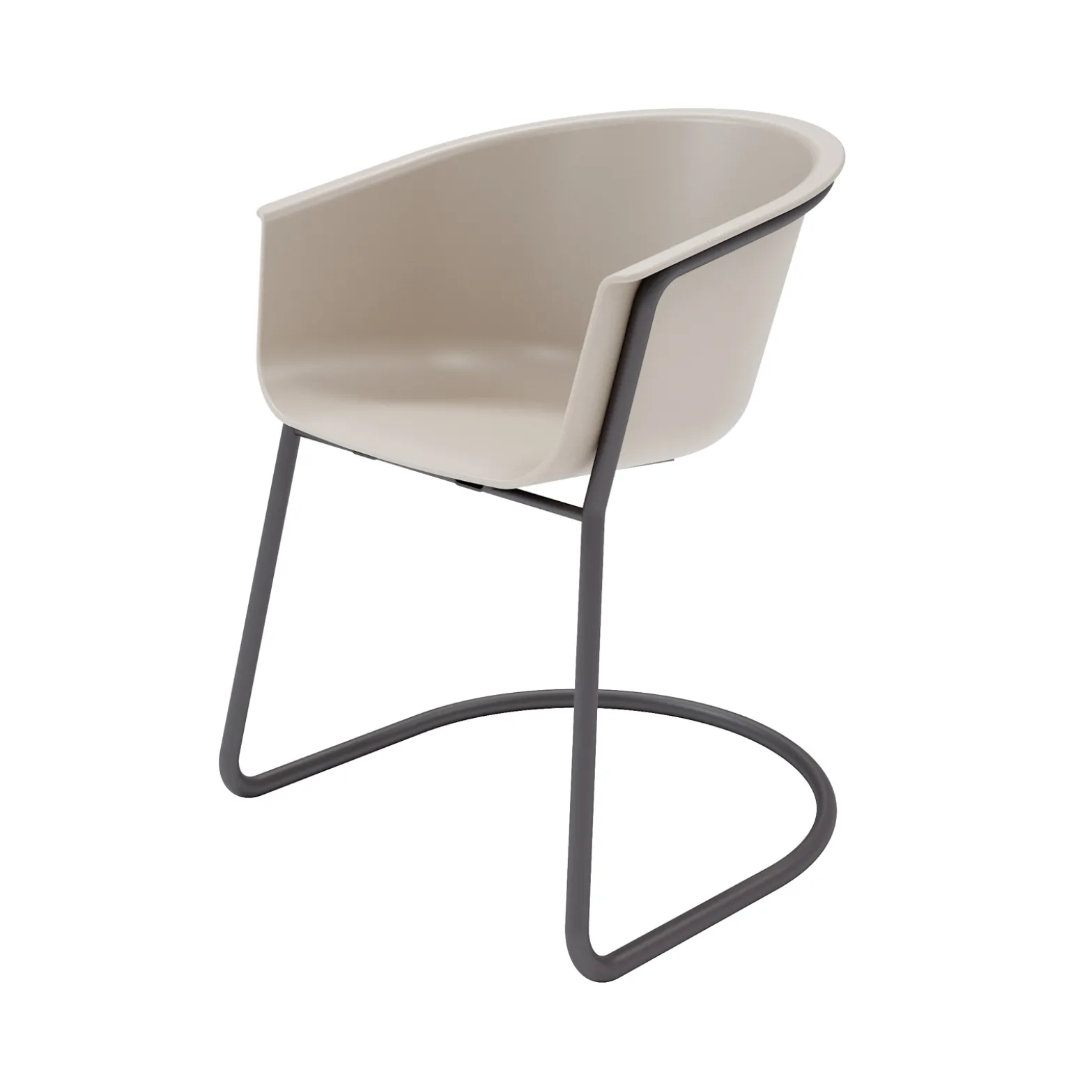 Bucket Seat Cantilever Guest Chair