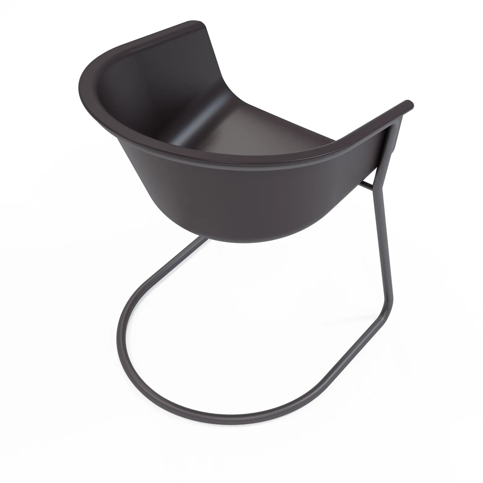 Bucket Seat Cantilever Guest Chair