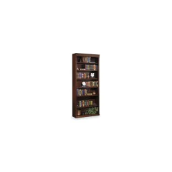 Burnished Oak 84" Seven Shelf Bookcase