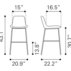Byron Upholstered Barstool