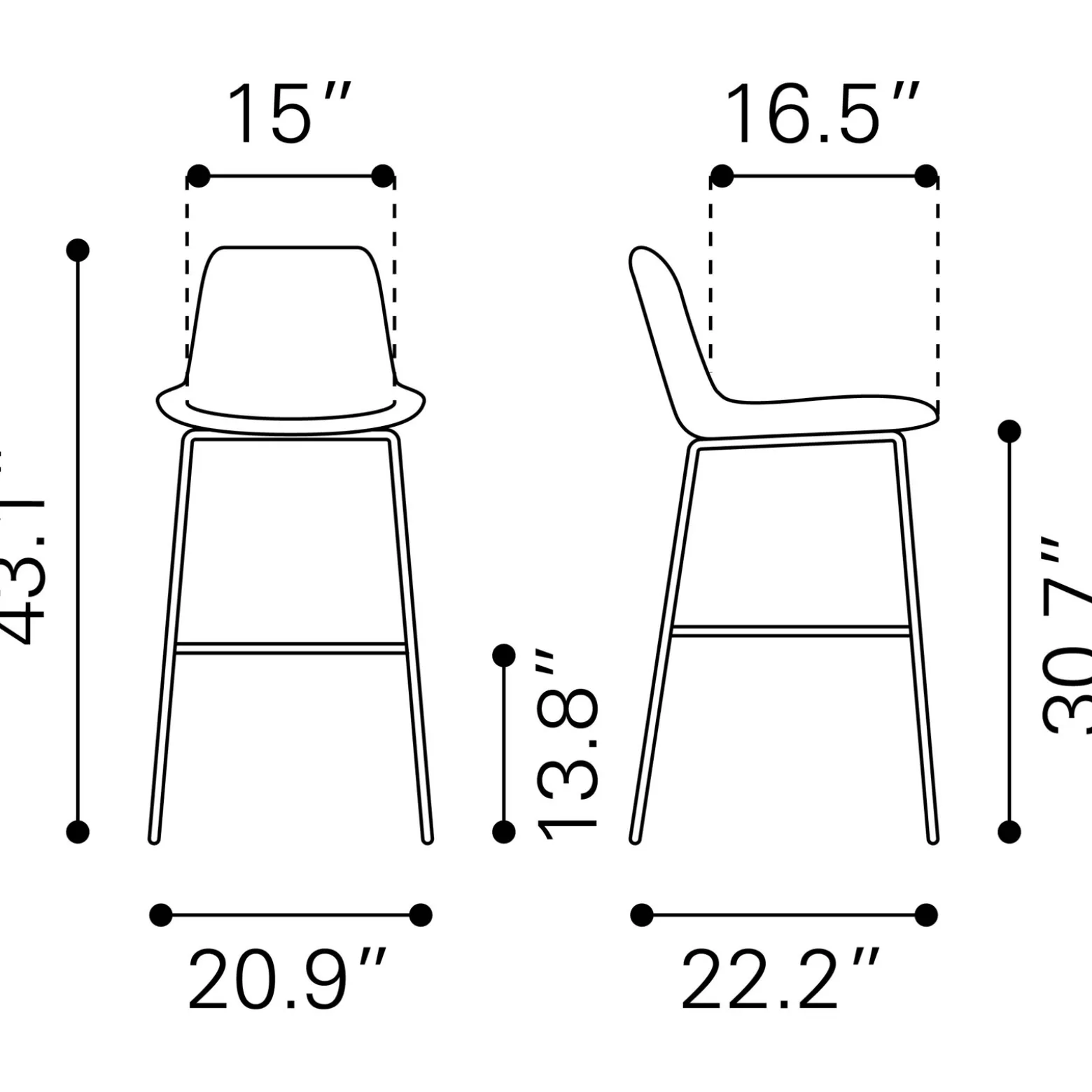 Byron Upholstered Barstool