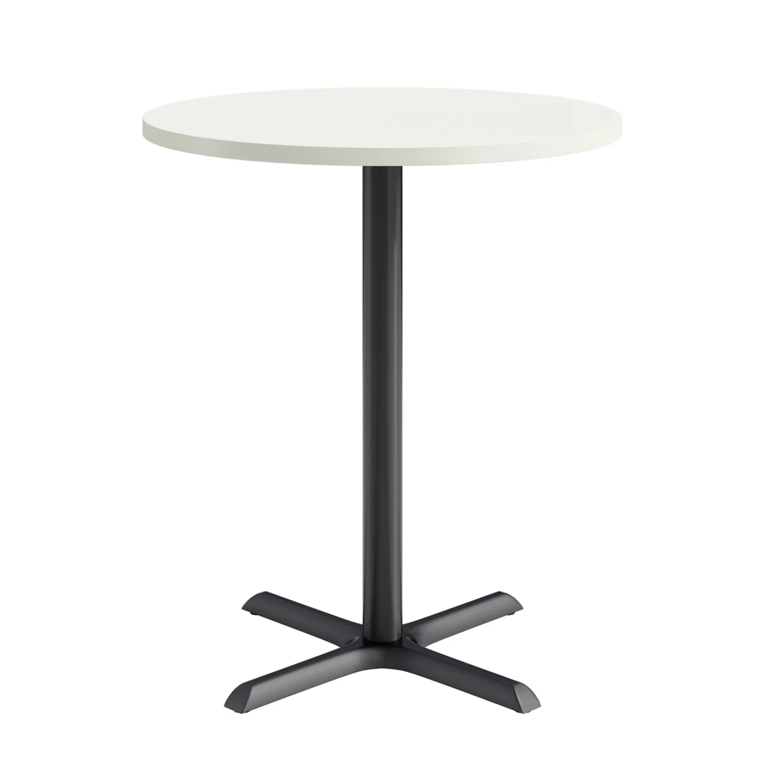 Café au lait Bar Height Round Table with X-Base - 36"W