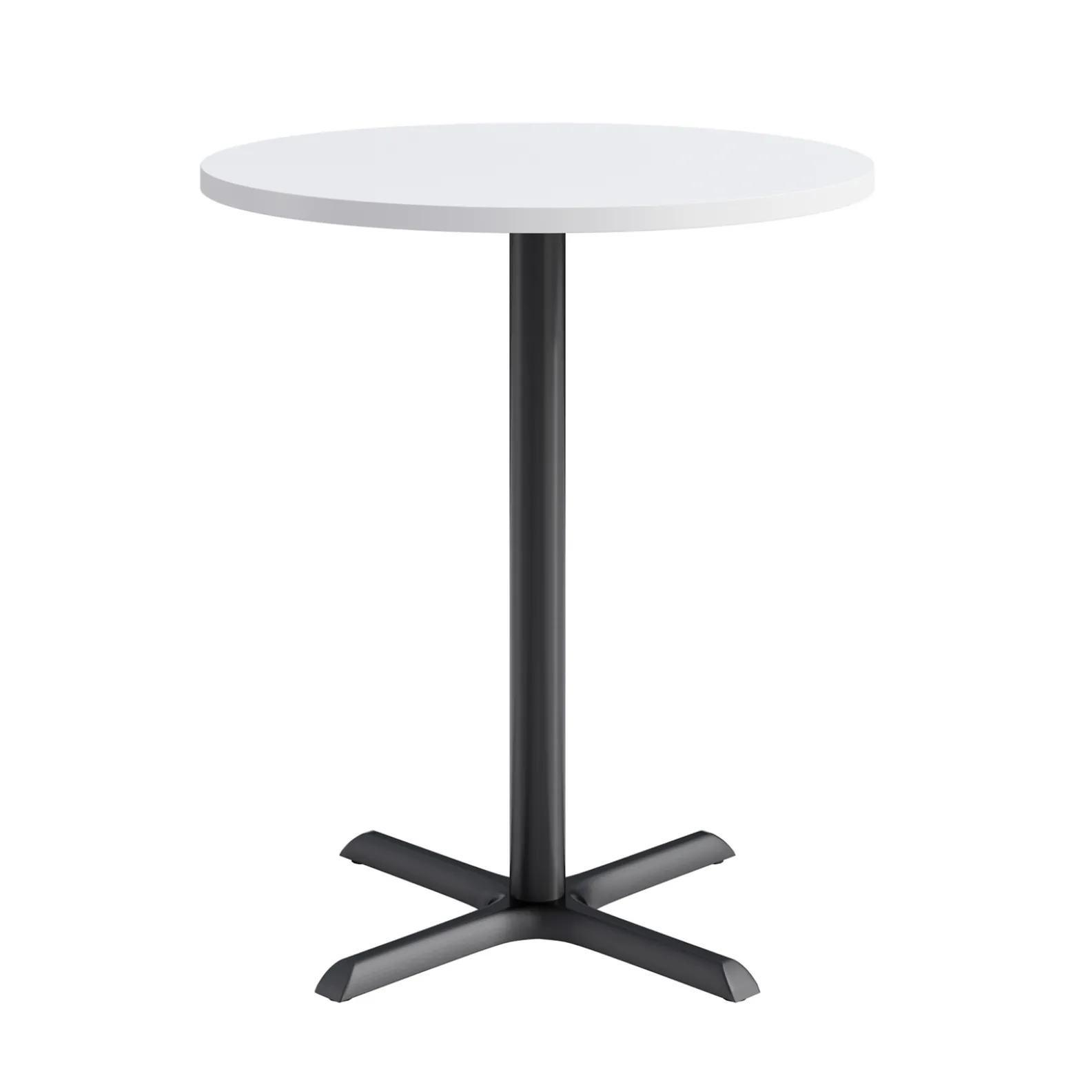 Café au lait Bar Height Round Table with X-Base - 36"W
