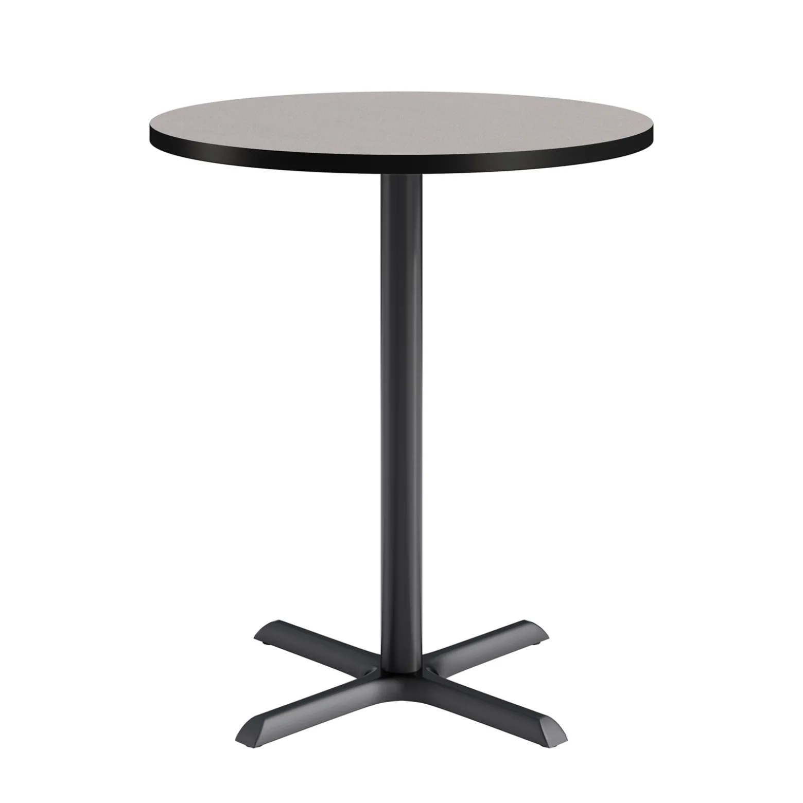 Café au lait Bar Height Round Table with X-Base - 36"W