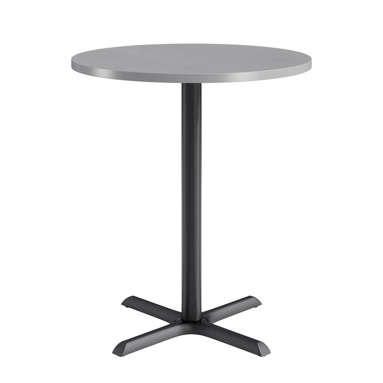 Café au lait Bar Height Round Table with X-Base - 36"W
