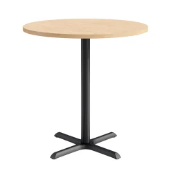 Café au lait Bar Height Round Table with X-Base - 42"W