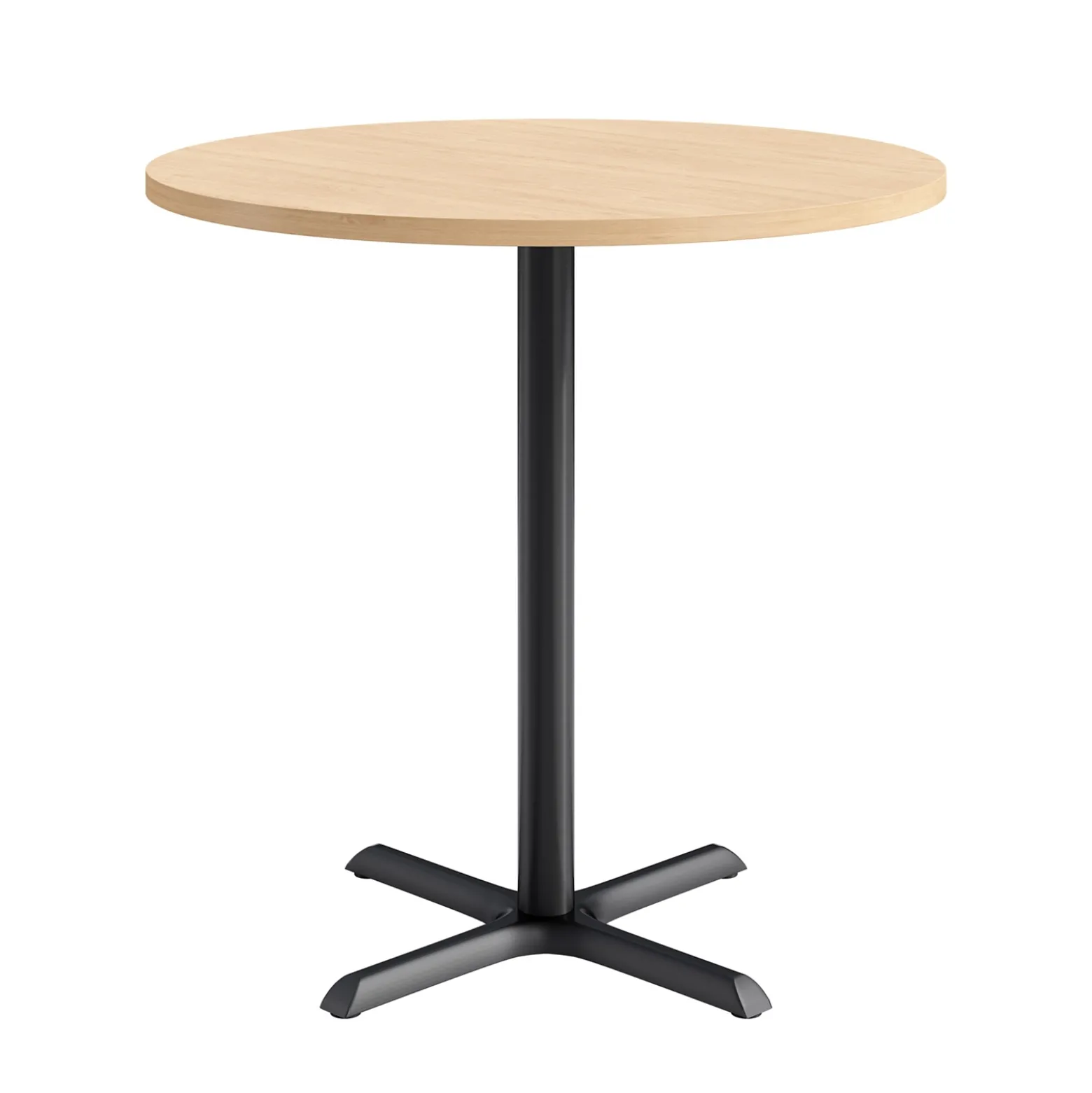 Café au lait Bar Height Round Table with X-Base - 42"W