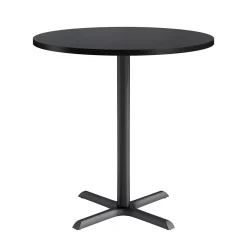 Café au lait Bar Height Round Table with X-Base - 42"W