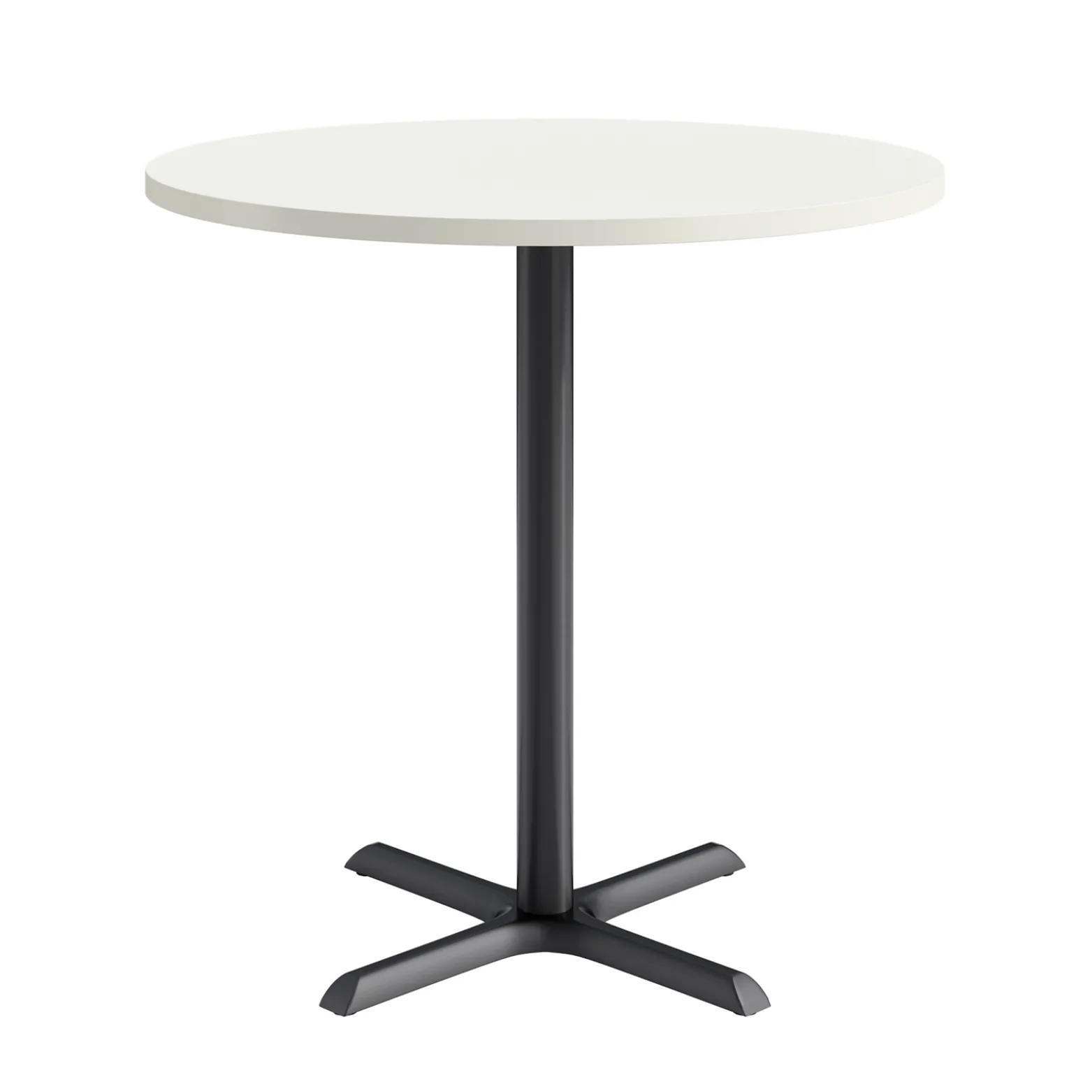 Café au lait Bar Height Round Table with X-Base - 42"W
