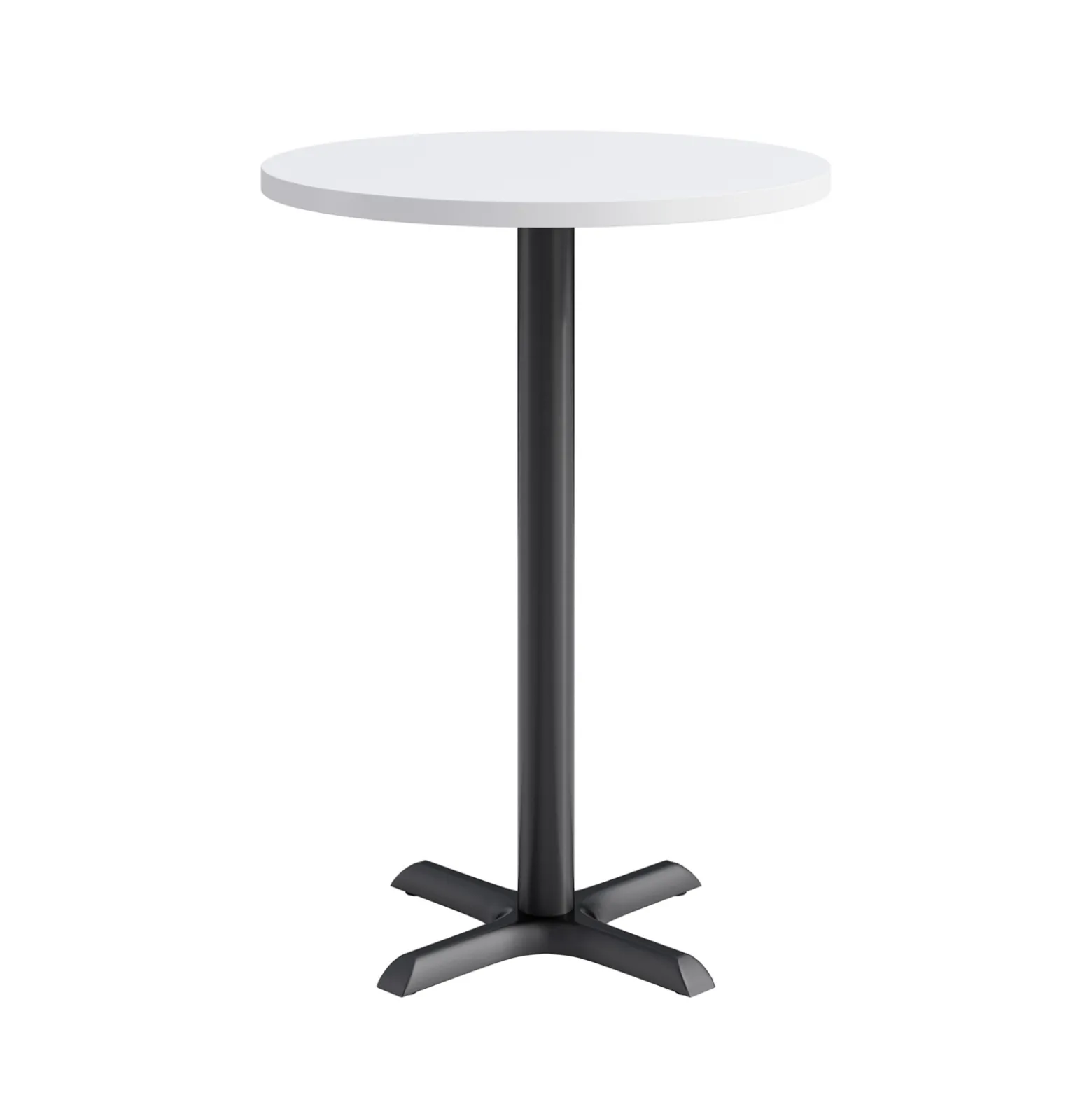 Café au lait Bar Height Round Table with X-Base - 30"W