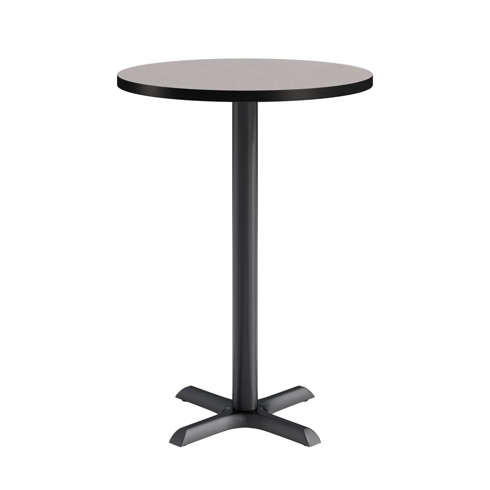 Café au lait Bar Height Round Table with X-Base - 30"W