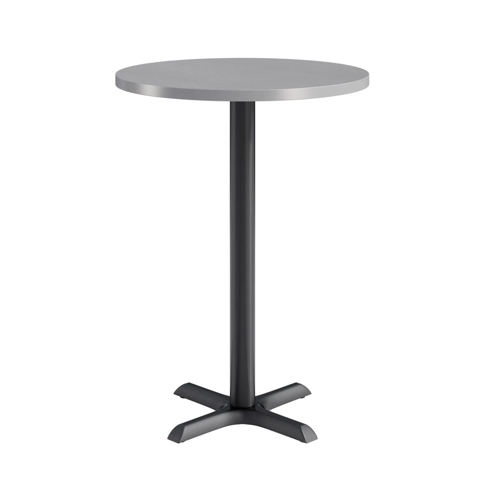Café au lait Bar Height Round Table with X-Base - 30"W