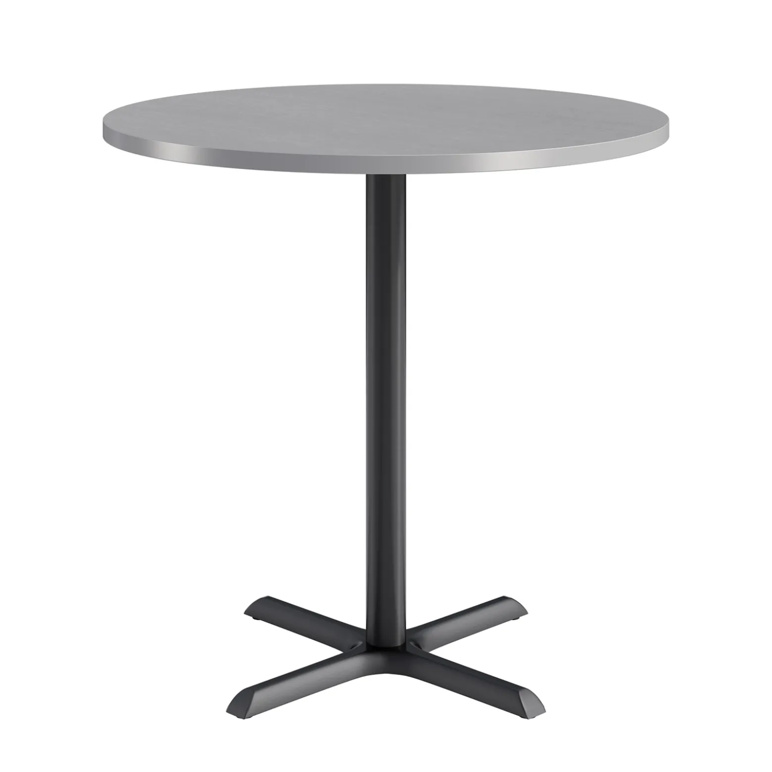 Café au lait Bar Height Round Table with X-Base - 48"W