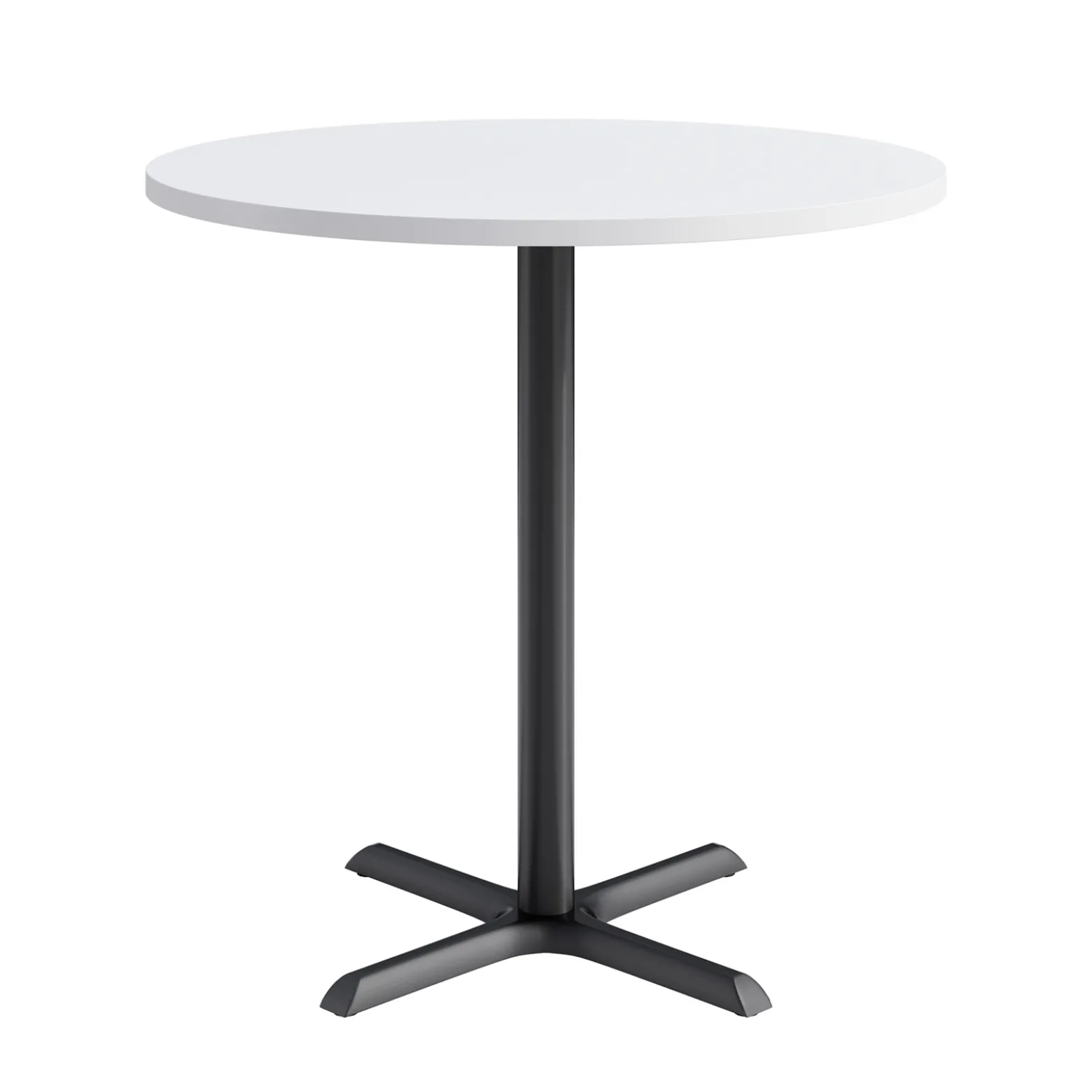 Café au lait Bar Height Round Table with X-Base - 48"W