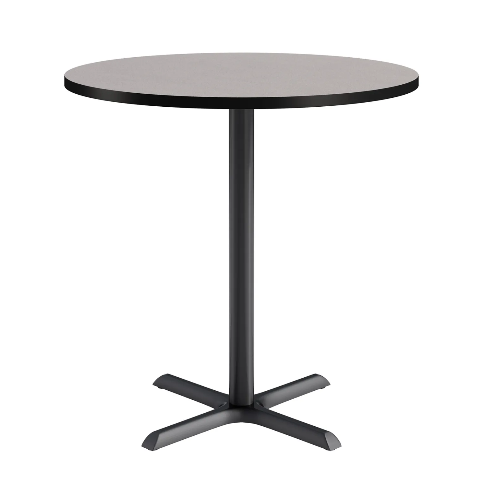 Café au lait Bar Height Round Table with X-Base - 48"W