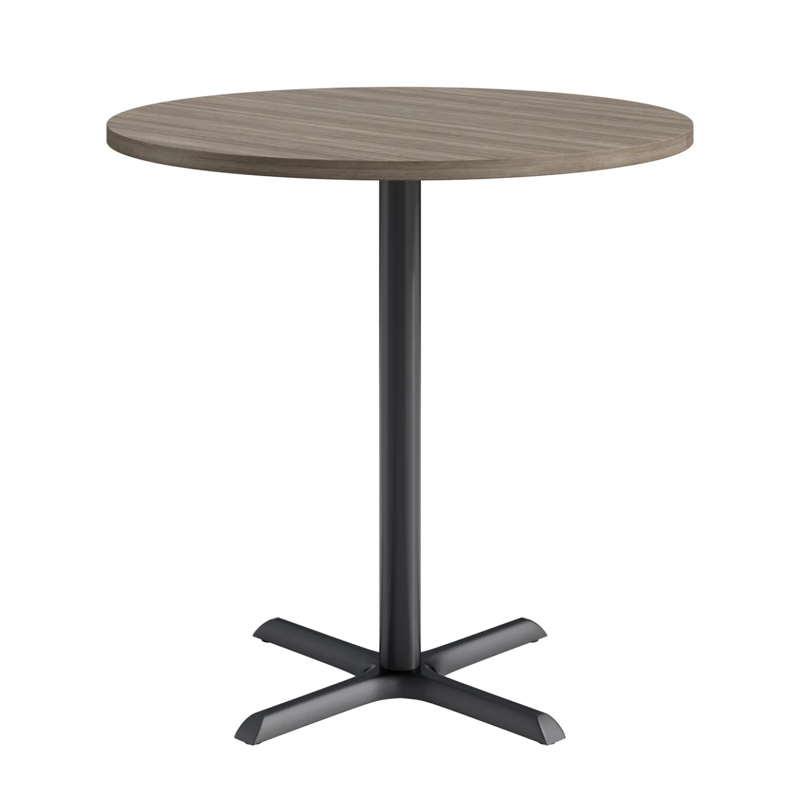 Café au lait Bar Height Round Table with X-Base - 48"W