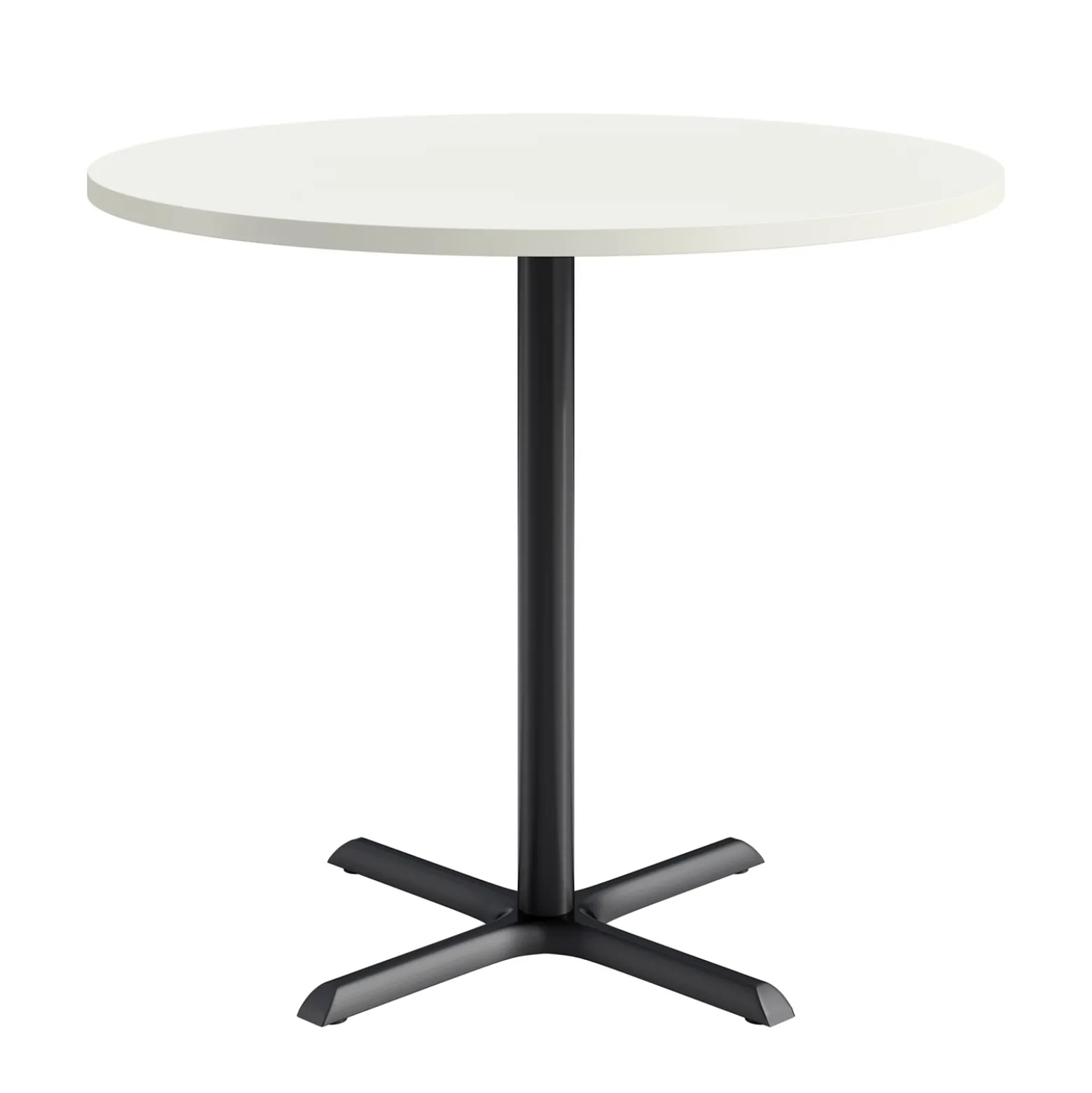 Café au lait Bar Height Round Table with X-Base - 48"W