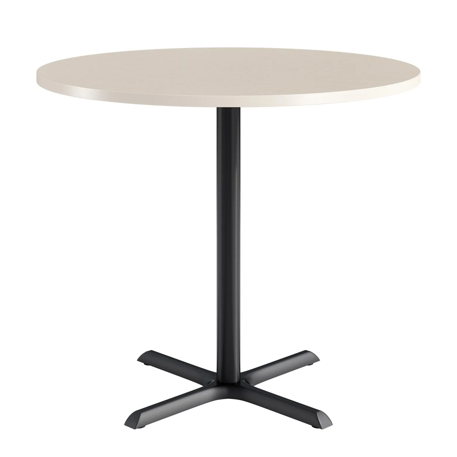 Café au lait Bar Height Round Table with X-Base - 48"W