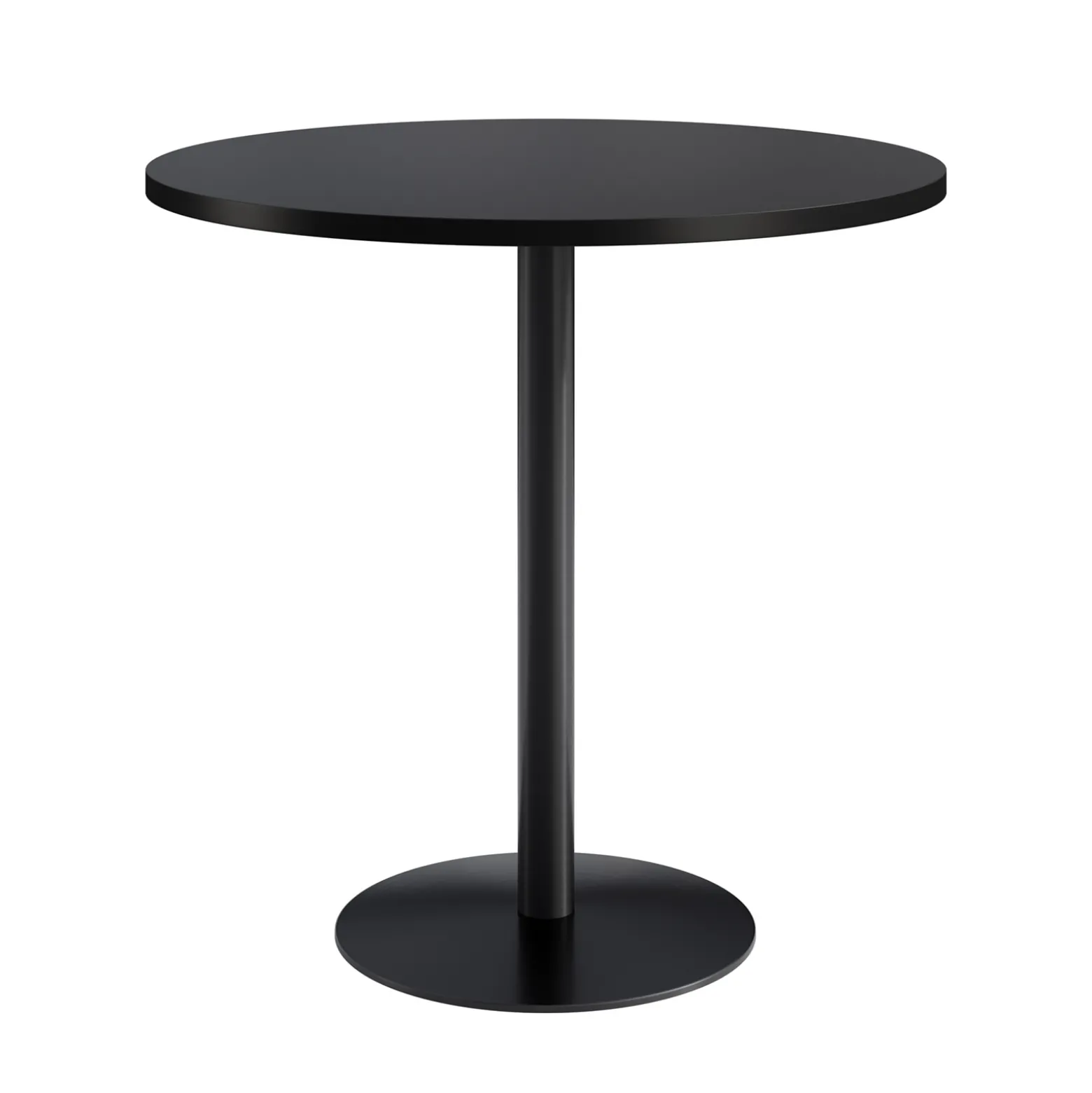 Café au lait Bar Height Round Table with Pedestal Base - 48"W