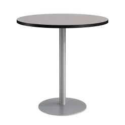 Café au lait Bar Height Round Table with Pedestal Base - 48