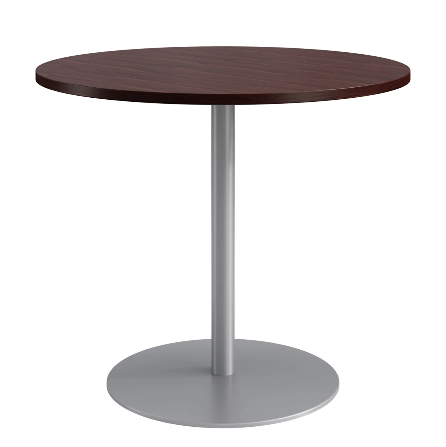 Café au lait Bar Height Round Table with Pedestal Base - 48"W