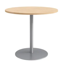 Café au lait Bar Height Round Table with Pedestal Base - 48