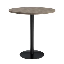 Café au lait Bar Height Round Table with Pedestal Base - 48