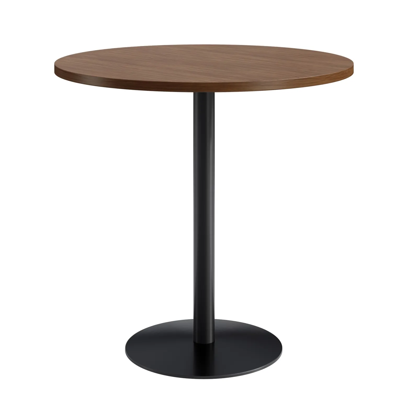 Café au lait Bar Height Round Table with Pedestal Base - 48"W