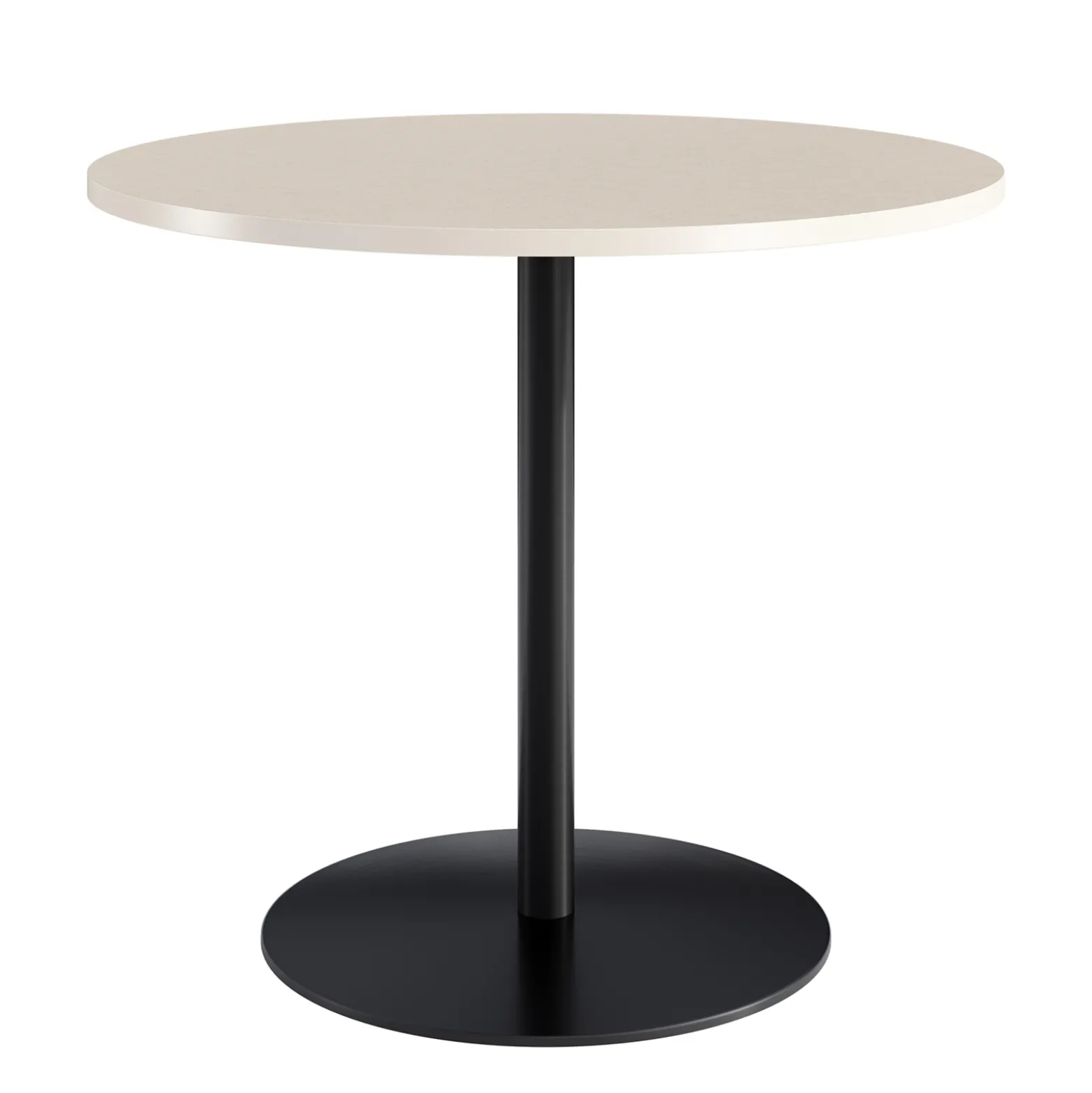 Café au lait Bar Height Round Table with Pedestal Base - 48"W